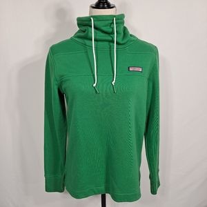 Vineyard Vines Green Collegiate Relaxed Funnel Neck Shep Shirt